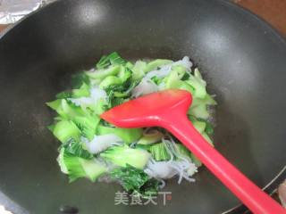 魔芋结炒青菜的做法步骤：6