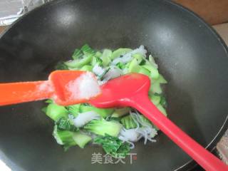 魔芋结炒青菜的做法步骤：8