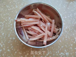 豇豆豆干炒肉丝的做法步骤：3