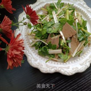 大葱拌羊肝的做法步骤：9