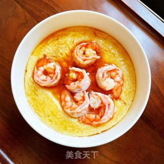 基围虾水蒸蛋的做法步骤：7