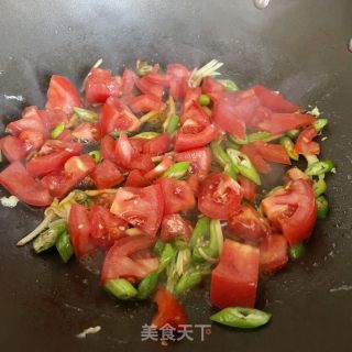 番茄鸡蛋拌荞麦面的做法步骤：8