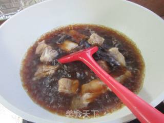鲜素鸡烧排骨的做法步骤：8
