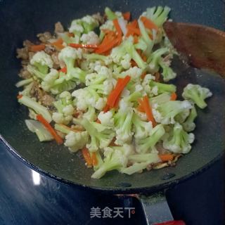 肉沫炒花椰菜的做法步骤：12