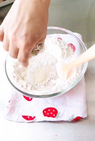 炼乳棉花吐司的做法步骤：3