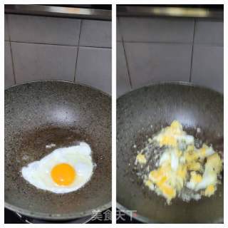 鸡肉粒蛋炒饭的做法步骤：2