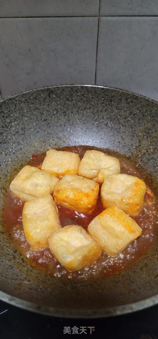 油豆腐烧肉的做法步骤：7