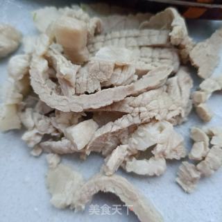 煮肉炒乌塌菜的做法步骤：4