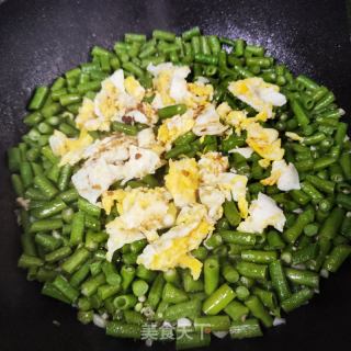 鸡蛋肉末炒豇豆的做法步骤：10