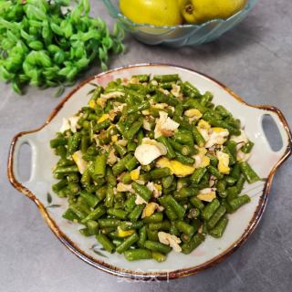 鸡蛋肉末炒豇豆的做法步骤：12