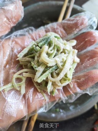 清蒸青萝卜球的做法步骤：7