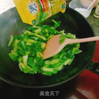 猪油炒青菜的做法步骤：5