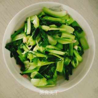 猪油炒青菜的做法步骤：7
