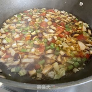 番茄蔬菜汤的做法步骤：6