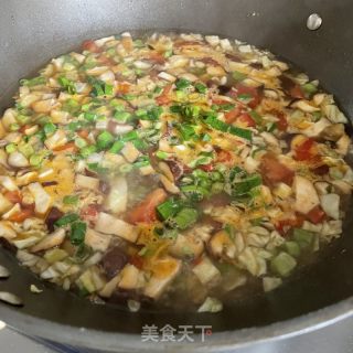 番茄蔬菜汤的做法步骤：7