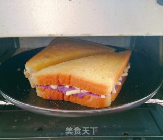 紫薯芝士三明治的做法步骤：7