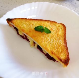 紫薯芝士三明治的做法步骤：9