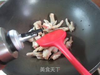 四季豆烧鸡爪的做法步骤：4