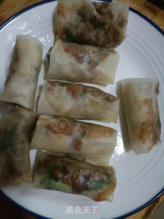 饺子皮春卷的做法步骤：8
