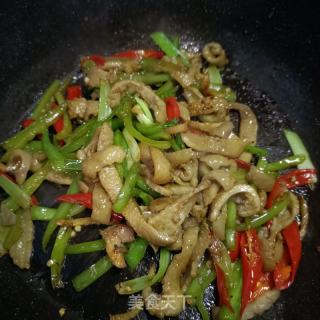 辣椒炒鸡皮的做法步骤：10