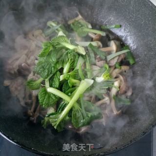 梅花肉炒鹿茸菇的做法步骤：11