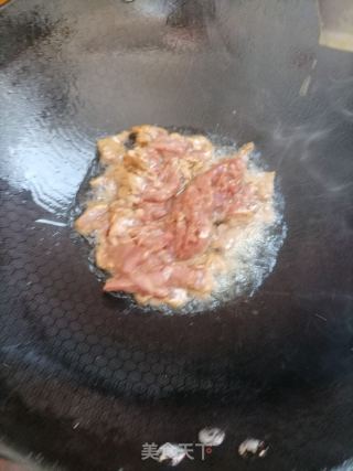 蒜苔炒牛肉的做法步骤：4