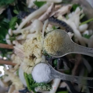 白玉菇香菜拌乌鸡的做法步骤：10