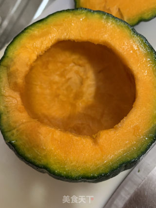 貝貝南瓜焗飯的做法步骤：3