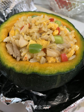 貝貝南瓜焗飯的做法步骤：12