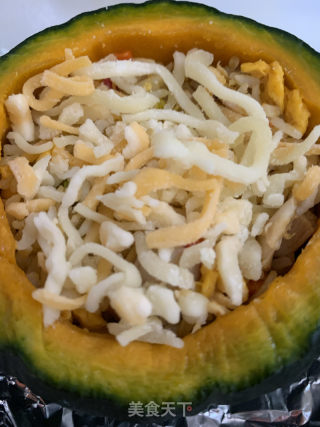 貝貝南瓜焗飯的做法步骤：13