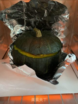 貝貝南瓜焗飯的做法步骤：14