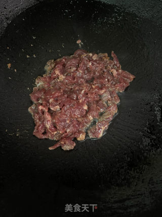 大葱炒牛肉的做法步骤：5