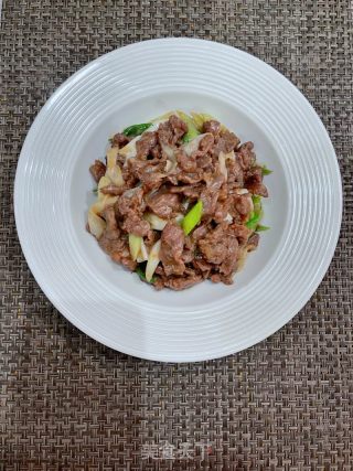 大葱炒牛肉的做法步骤：9