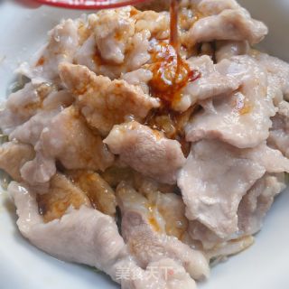 葱油滑肉的做法步骤：4