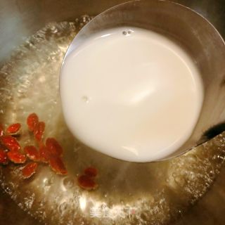 枸杞葛根粉羹的做法步骤：3