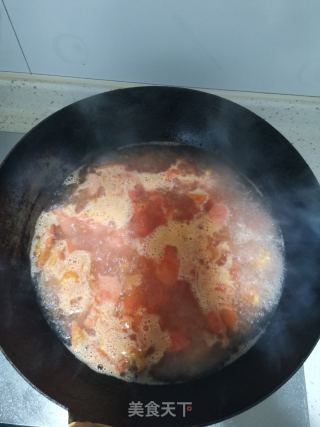 西红柿鸡蛋烩饼的做法步骤：6
