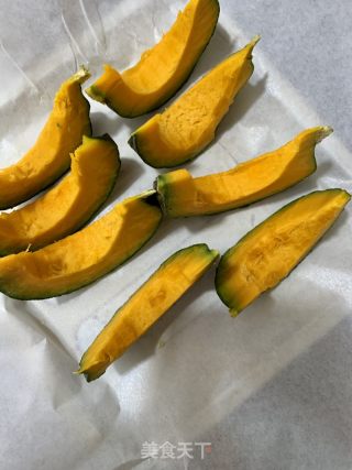 桂花糖焗貝貝南瓜的做法步骤：3
