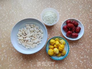 板栗扁豆红枣粥的做法步骤：1