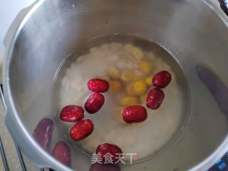 板栗扁豆红枣粥的做法步骤：2