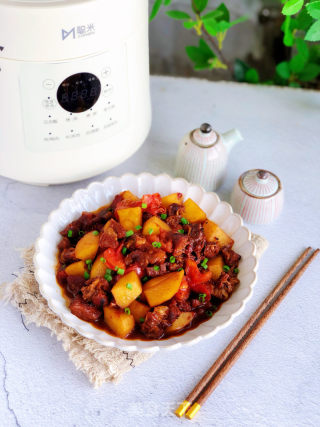 番茄土豆炖牛腩的做法步骤：9