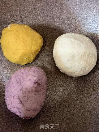三色粗糧饅頭的做法步骤：5