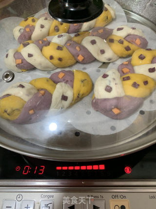 三色粗糧饅頭的做法步骤：15