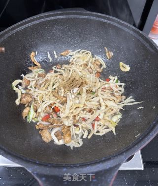 糯米笋炒肉丝的做法步骤：7
