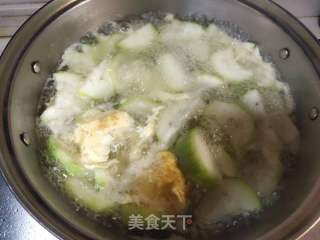 夜开花丝瓜汤的做法步骤：8