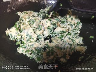 韭菜煎蛋的做法步骤：4