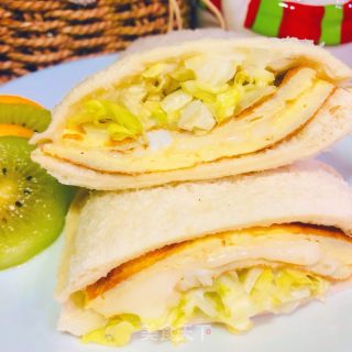 方便早餐鸡蛋三明治的做法步骤：14