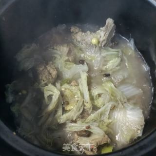 龙骨白菜炖小鸡枞菌的做法步骤：8