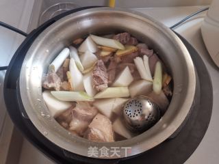 白萝卜炖羊肉的做法步骤：7