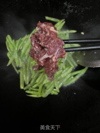 四季豆炒牛肉的做法步骤：8