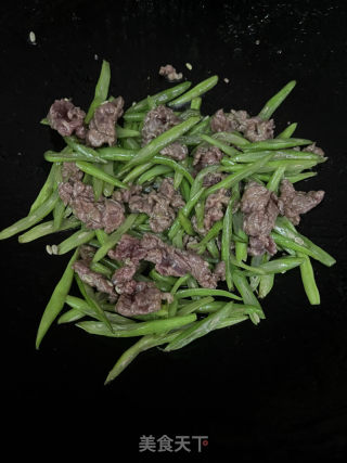 四季豆炒牛肉的做法步骤：9